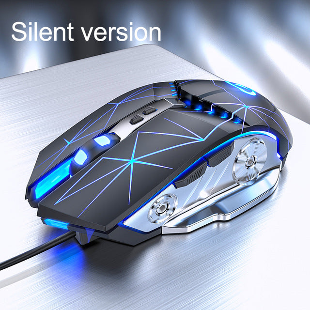 Gaming Mouse Wired Silent Gaming Computer Desktop Notebook Office