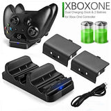 New 1 Set Rechargeable Batteries + Dual Charging Dock Controller Charger for Xbox One Controller Battery Stander