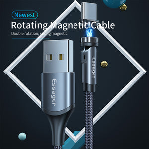 Essager Rotate Magnetic Cable 360 Degree USB charger.