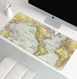 Laptop Gaming Mouse Pad World Map Keyboard Desk